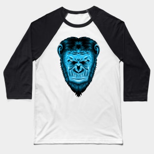 Arctic Blue Monkey Baseball T-Shirt